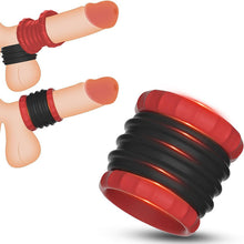 Load image into Gallery viewer, 2 IN 1 Silikon Penisring Penisring extrem Silikon Hodenringe