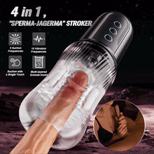 Load image into Gallery viewer, Dual Vibrating Eggs 5 Sucking 10 Vibrating Deep Throat Masturbator