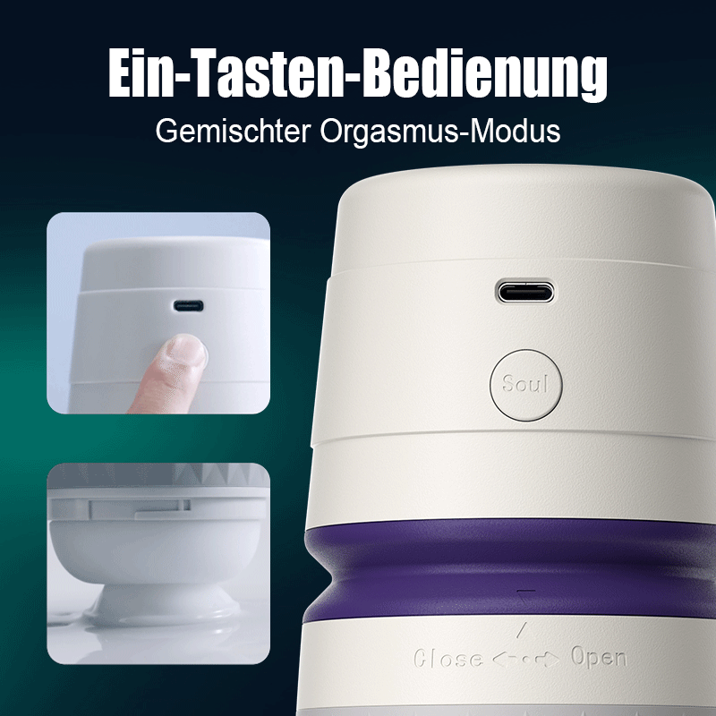 NOVA-Mechanischer Mate 3 Saugen 4 Vibrieren APP-gesteuert Männlicher Masturbator