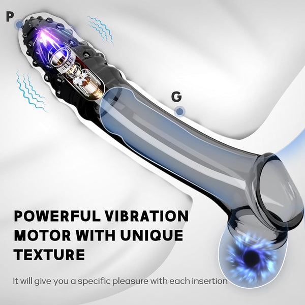 Elektrischer Realistisch Penishülle mit Leistungsstarke Einzelfrequenz Vibration