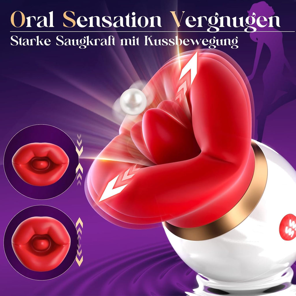 Sauger Vibration für Frauen 360°Rotierende Vibrator Sex Spielzeug für die Frau mit 3 Saugmodi 10 Zungenlecken Sexspielzeug für Klitoris Stimulator Erotik Sex Toys, Sex Spielzeug für die Paare mit APP