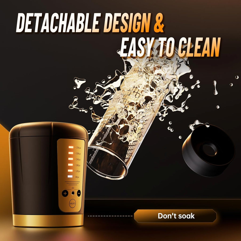 Penis Pump Adult Sex Toys for Men - Electric Male Masturbator Penis Enlarger Vacuum Pump with 5 Sucking Levels, Cock Pump Penis Extender Training Male Sex Toys for Dick Enlargement with 6 Cock Rings