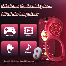 Load image into Gallery viewer, Couples Rose App Remote Control Wearable Vibrator, Couple Women Adult Sex Toys Games for Men, Hands Free Panty Clitoris Vibrator Vibrating Cock Ring, ZOOPLOU BDSM Female Sex Toy